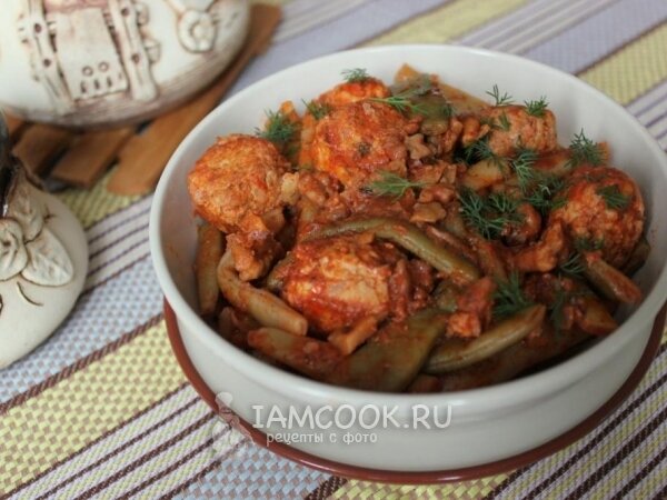 Лобио из стручковой фасоли