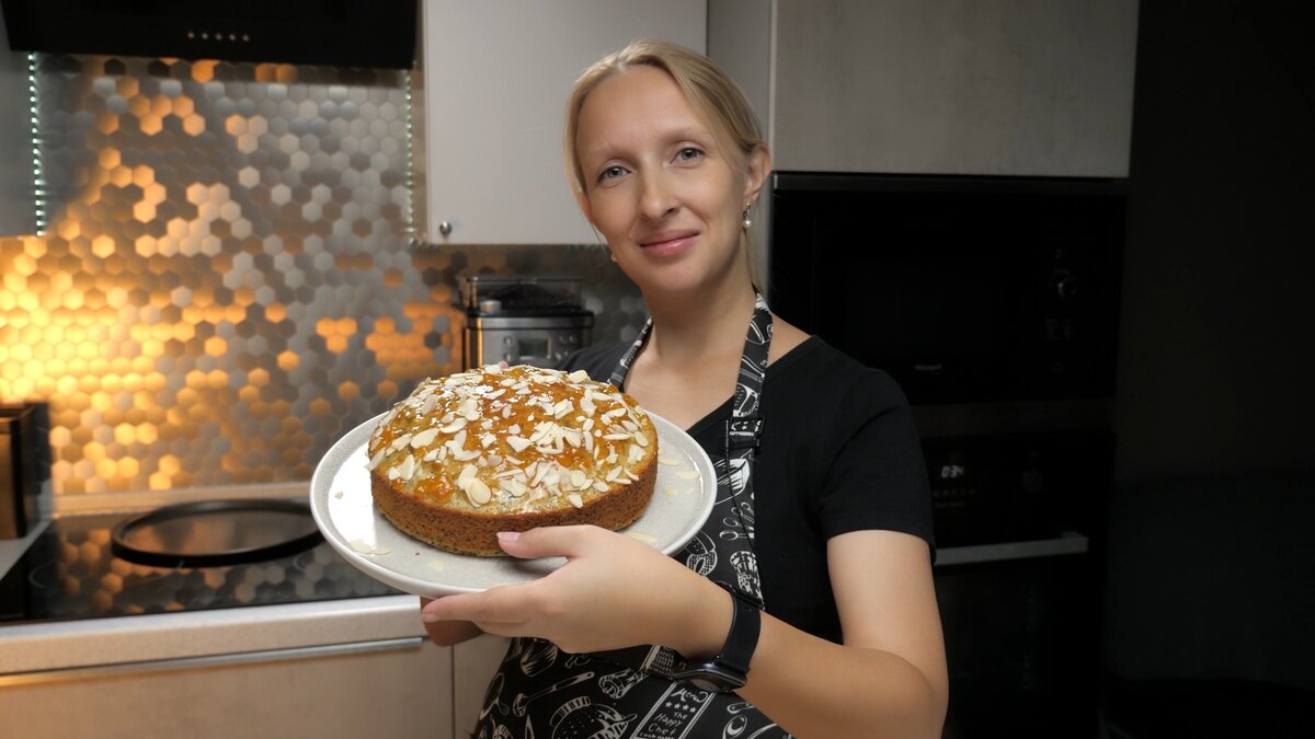 Такой простой, но очень вкусный пирог - Маковый манник с абрикосовым  джемом. | Фудблогер Готовим с ВаМи | Дзен