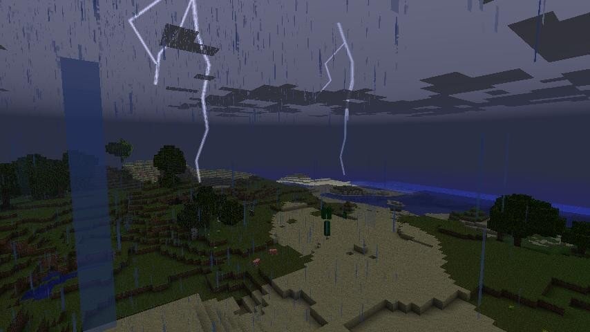 В Minecraft есть функция «проявление погодных явлений». Игроки пользуются ей для различных целей: кто-то хочет сделать красочный скриншот, а кому-то погода нужна для смены тактики.