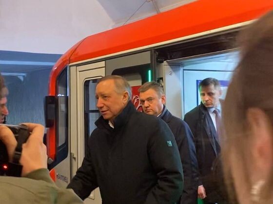    Губернатор Александр Беглов на запуске состава «Балтиец» Татьяна Титаева