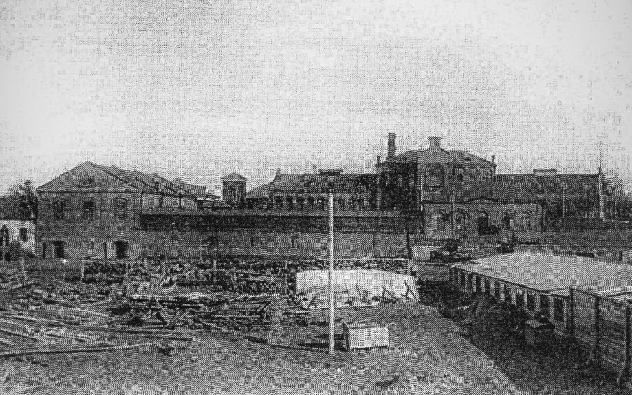 Территория и главные корпуса "Жабынского завода" на заре его существования | картинка с сервиса "Яндекс.Картинки", обработка автора статьи