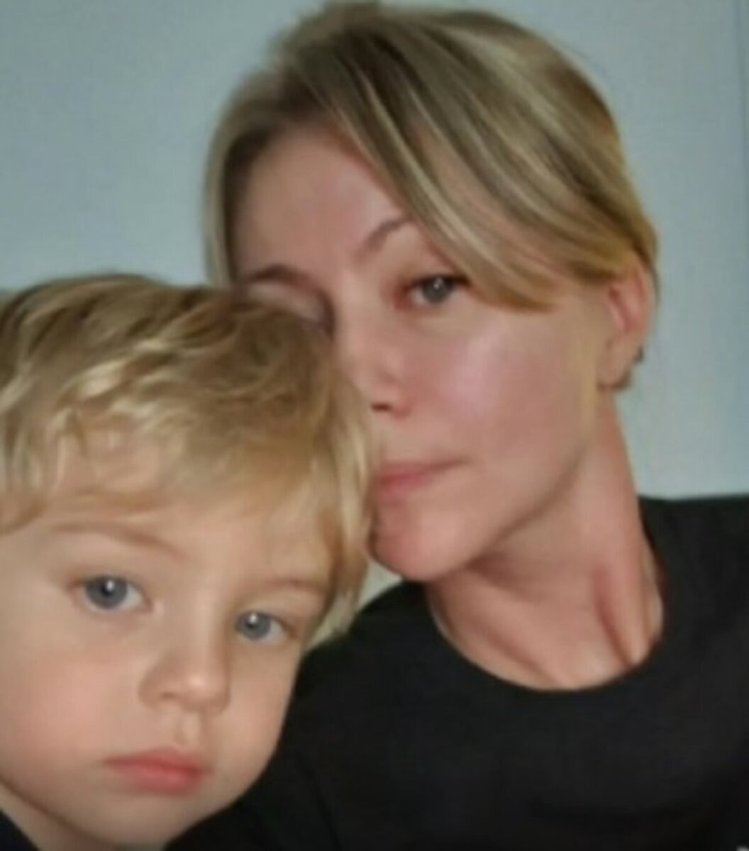    Мария Миронова с сыном Федором