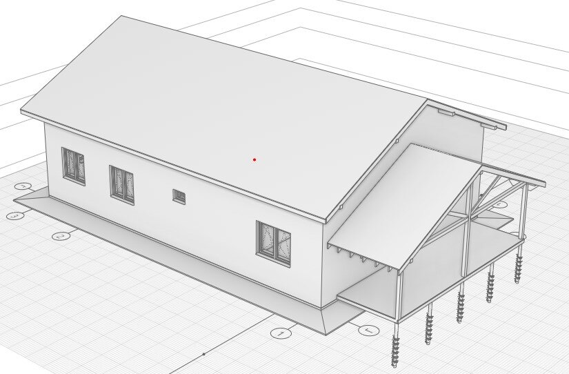 Исходная модель для установки снегозадержателя