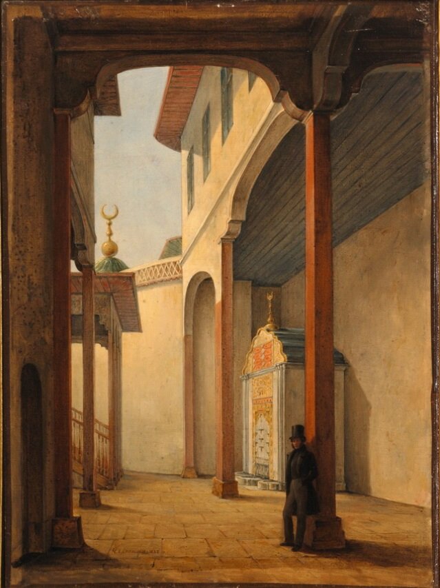 Чернецовы Григорий Григорьевич (1802-1865) , Никанор Григорьевич (1805-1879).Пушкин в Бахчисарайском дворце. 1837