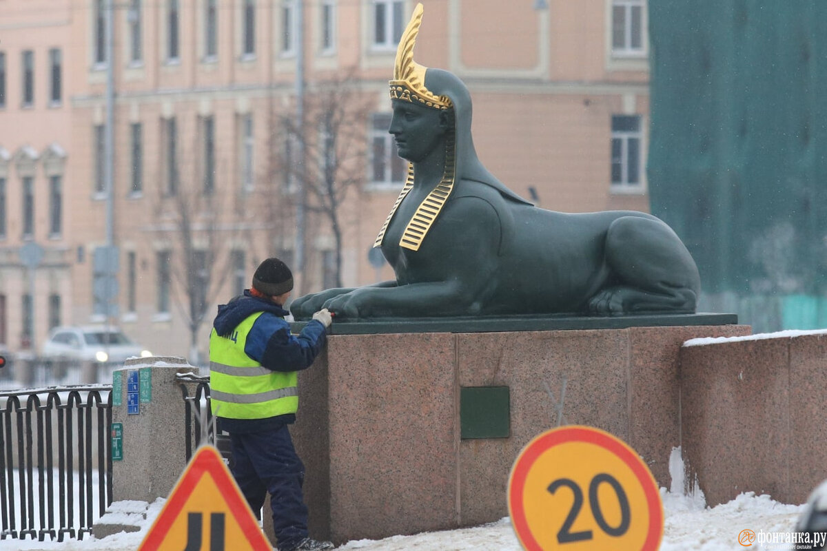 египетский мост в петербурге