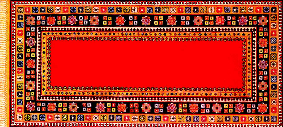 Ковер простой композиции 