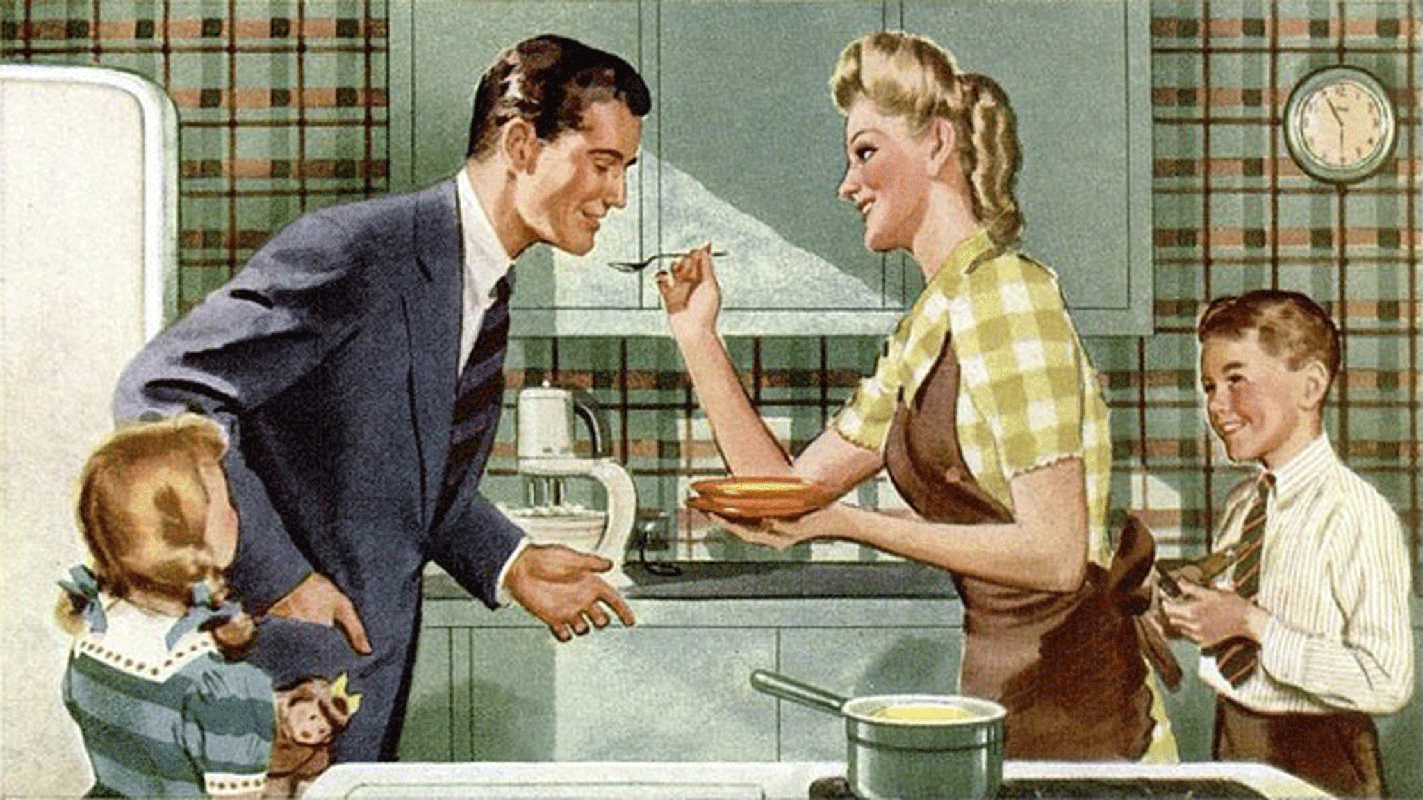 Ретро мамы и папы. Ретро плакаты. Американские рекламы 50-х годов. Американская домохозяйка плакат. Американский плакат 50-х годов.