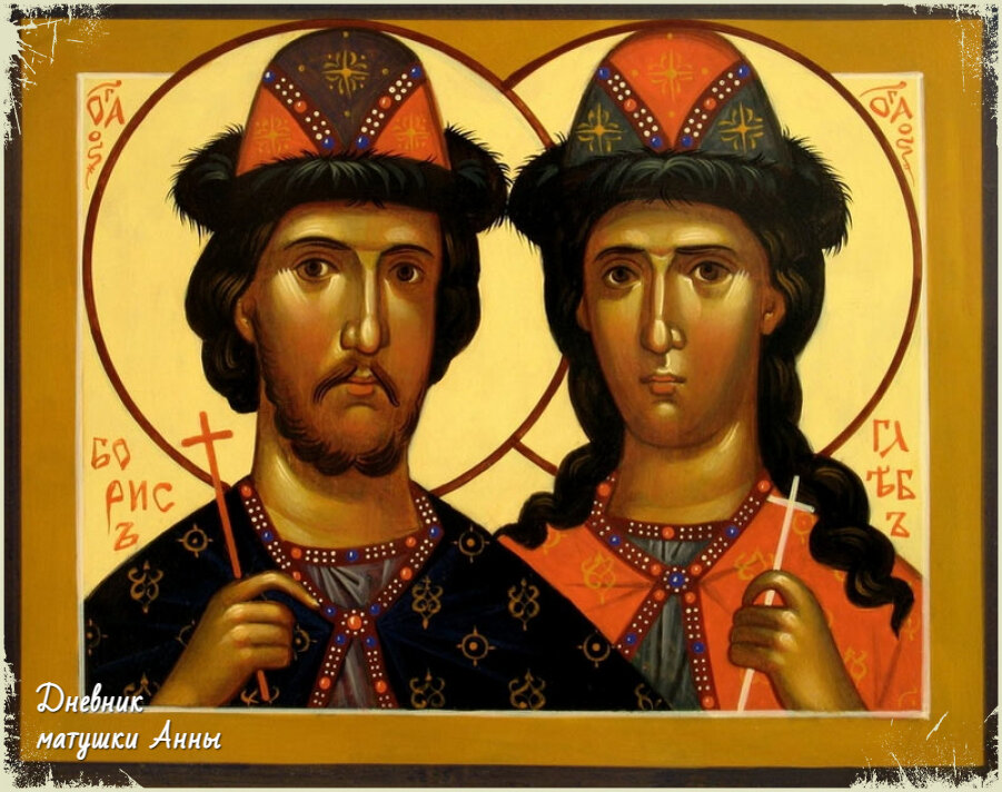 Благоверные князья Борис и Глеб, икона