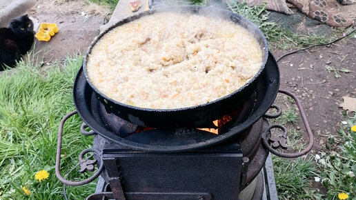 Печь для казана из автомобильных дисков своими руками