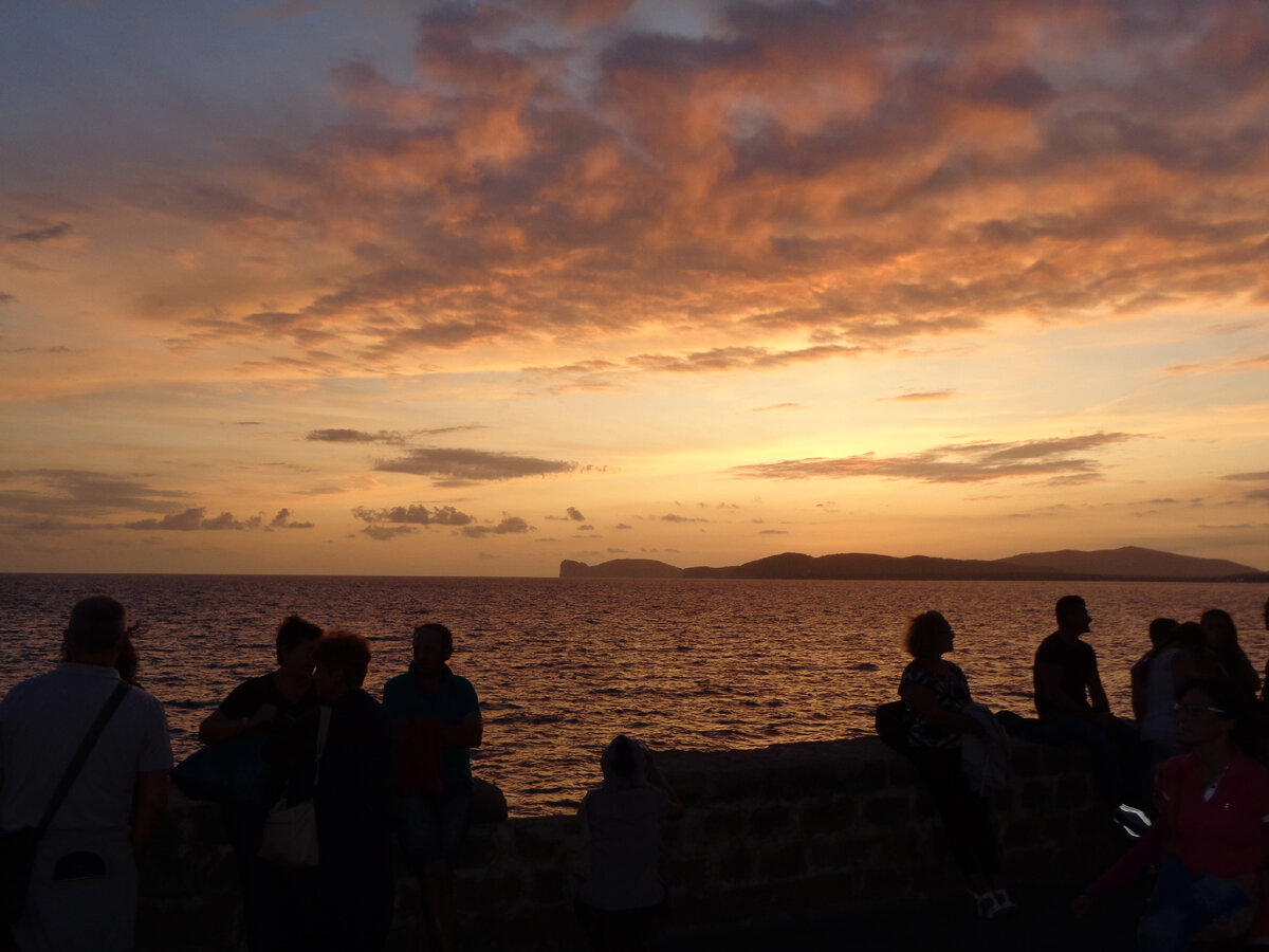 Закат в Алгеро, фото автора