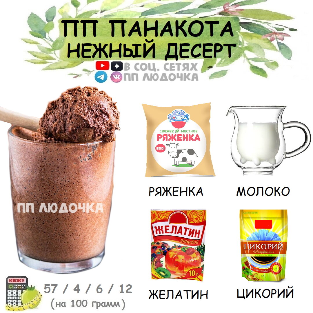 Сливочно-шоколадная панна-котта — kormstroytorg.ru