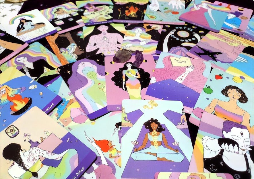 Подруга подарила весной колоду Таро Заботы о себе, Sacred Self-Care Rituals.