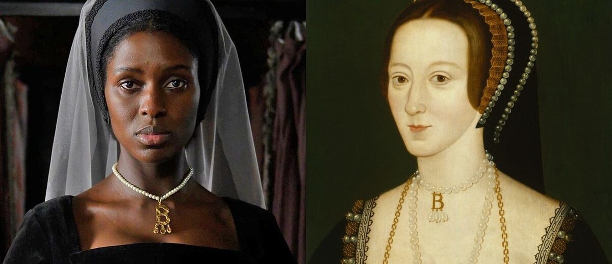 Джоди Тернер-Смит в скандально известной роли Анны Болейн и самый знаменитый протрет королевы