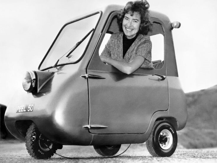 Peel-P50 — первоначальный прототип 1962 года с одним колесом спереди