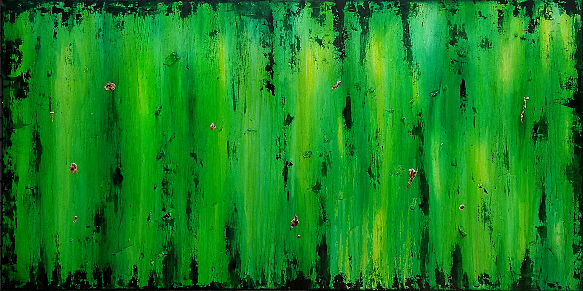 Абстрактные картины зеленые
