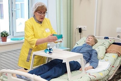    Симуляционный класс для обучения уходу за тяжелобольными/ © Пресс-служба администрации Богородского г.о.