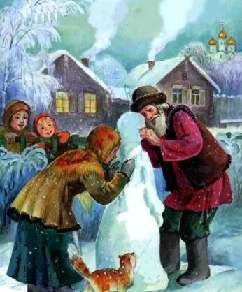 Снегурочка - приёмная дочка бездетных старика со старухой /из фонда Яндекс.Картинки/