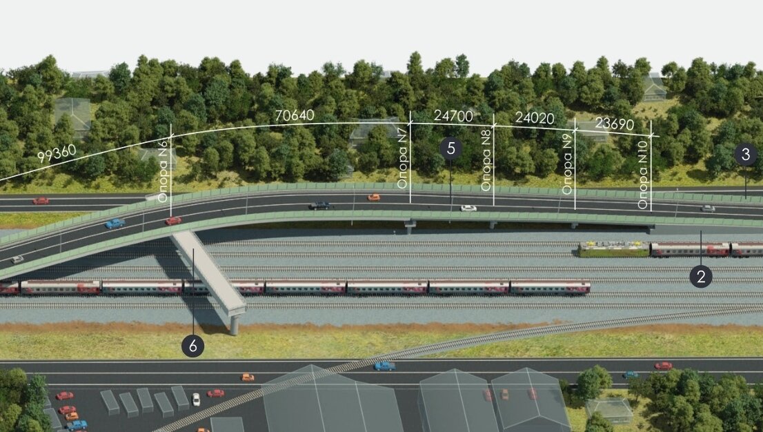  На схеме видна та самая опора №6, изображение из открытых источников