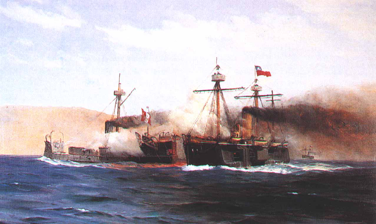 Сражение у мыса Angamos (Museo Naval de Valparaiso)