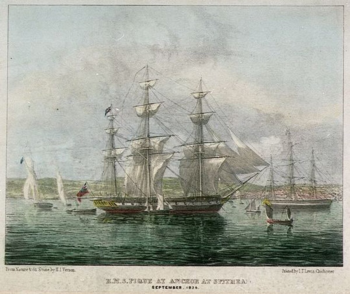 Фрегат "Аврора", 1854 г. Из открытого источника