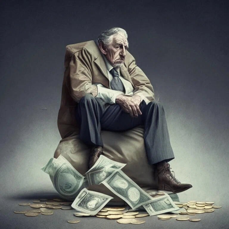 Когда долларов становится слишком много, их можно использовать как мебель