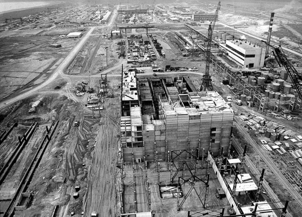 Строительство Крымской АЭС, 1984 год. Фото Pastvu