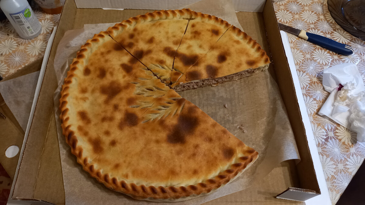 Мясной пирог от "Волшебного пекаря "