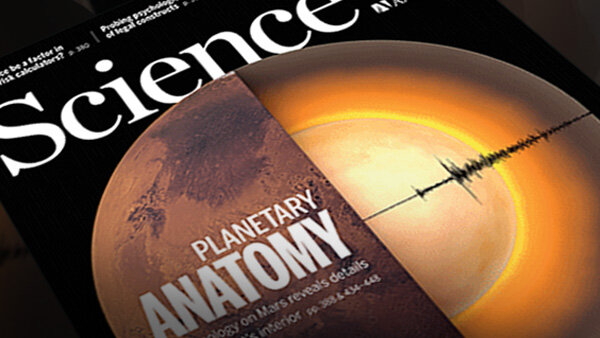 Обложка журнала Science ("Наука"), в котором опубликованы результаты по исследованиям строения Марса.