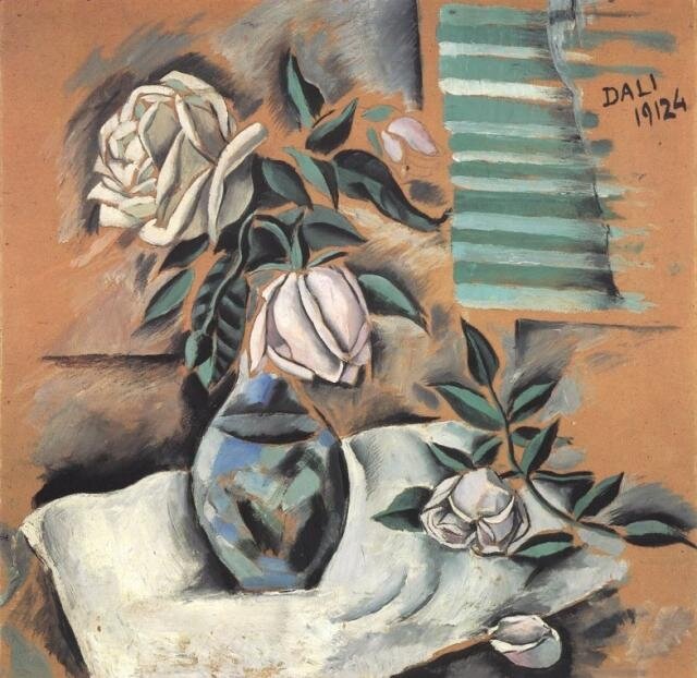 Букет, 1924. Ранние работы Сальвадора Дали.