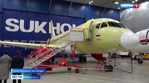 Первый образец Sukhoi Superjet New уже в цеху завода в Комсомольске-на-Амуре