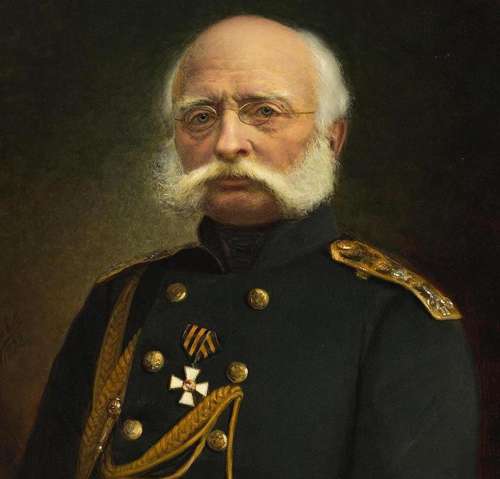 Александр Першаков «Портрет адмирала Фердинанда Петровича Врангеля» (фрагмент) / Эрмитаж, Санкт-Петербург