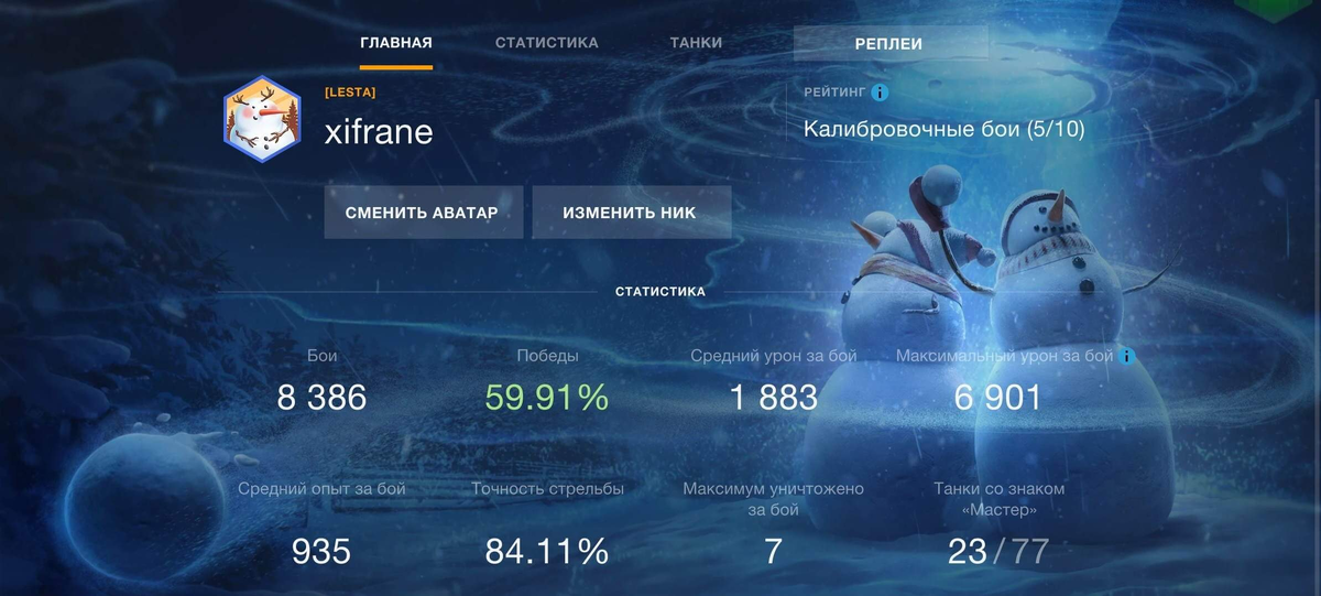Фон профиля «Как снег на голову»