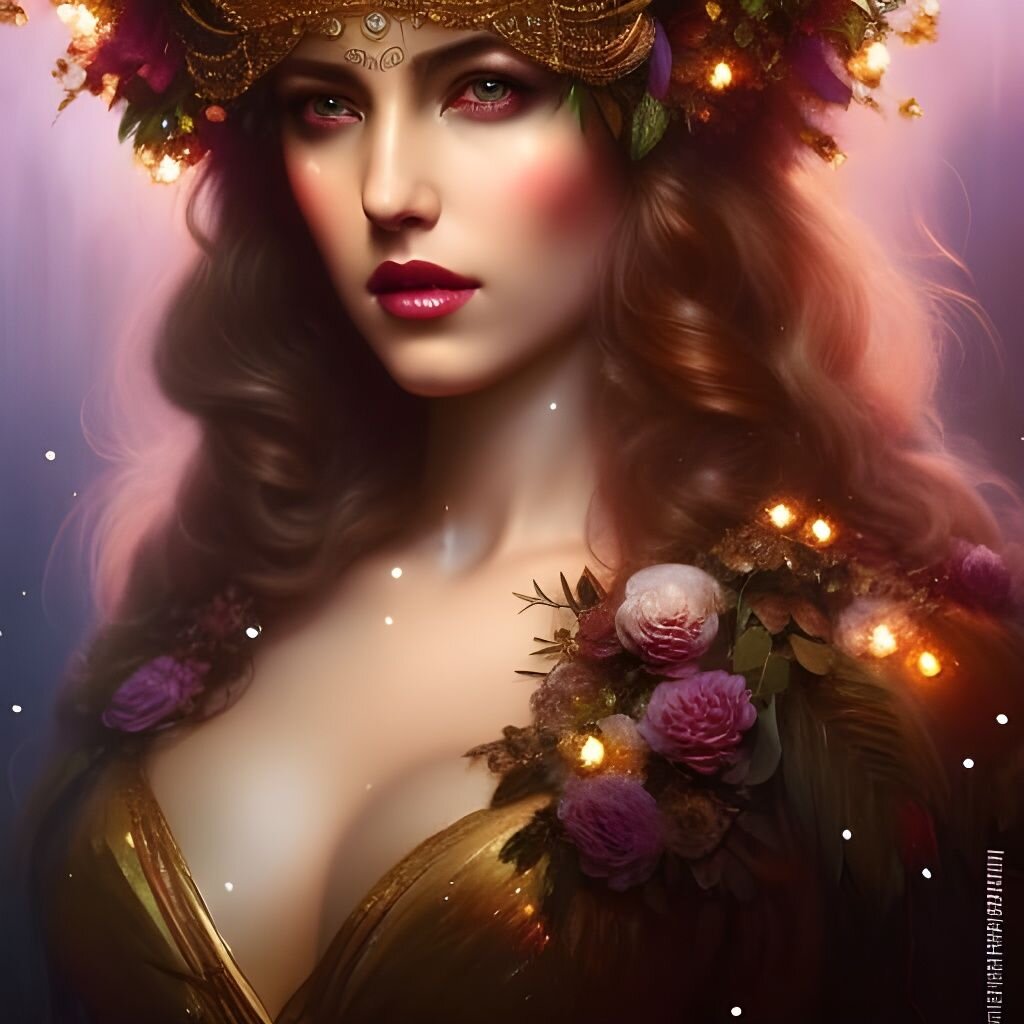 красивые девушки нарисованные нейросетью.