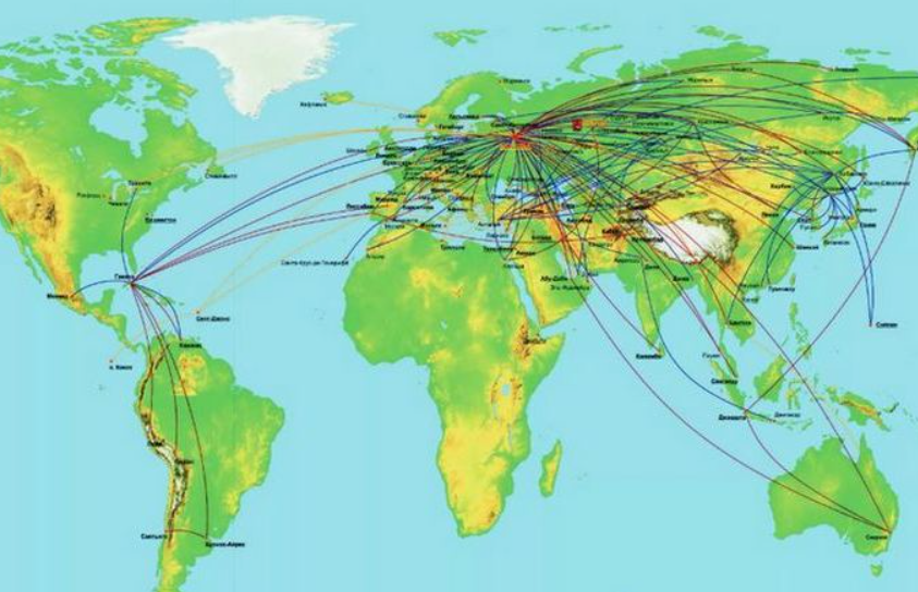 Карта мировых полетов. Карта полетов. Карта полётов самолётов. Схема полета самолета. Маршруты самолетов на карте.