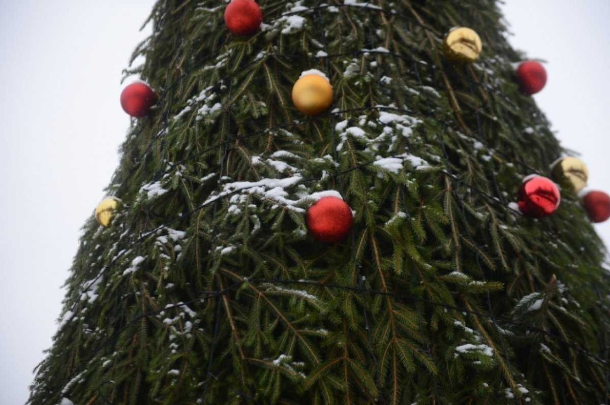    В Барнауле начали демонтировать новогодние городки