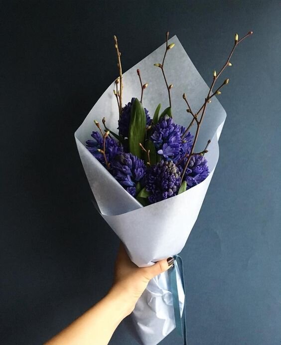 Букет гиацинтов, Pinterest