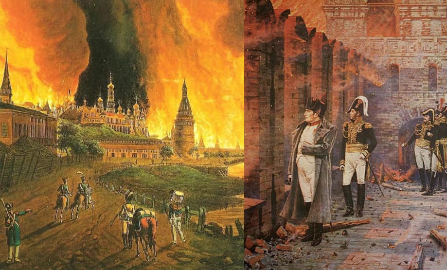 Наполеон Бонапарт в Москве 1812. Пожар в Москве 1812 года. Пожар Москвы 1812г. Наполеон Бонапарт сжег Москву.