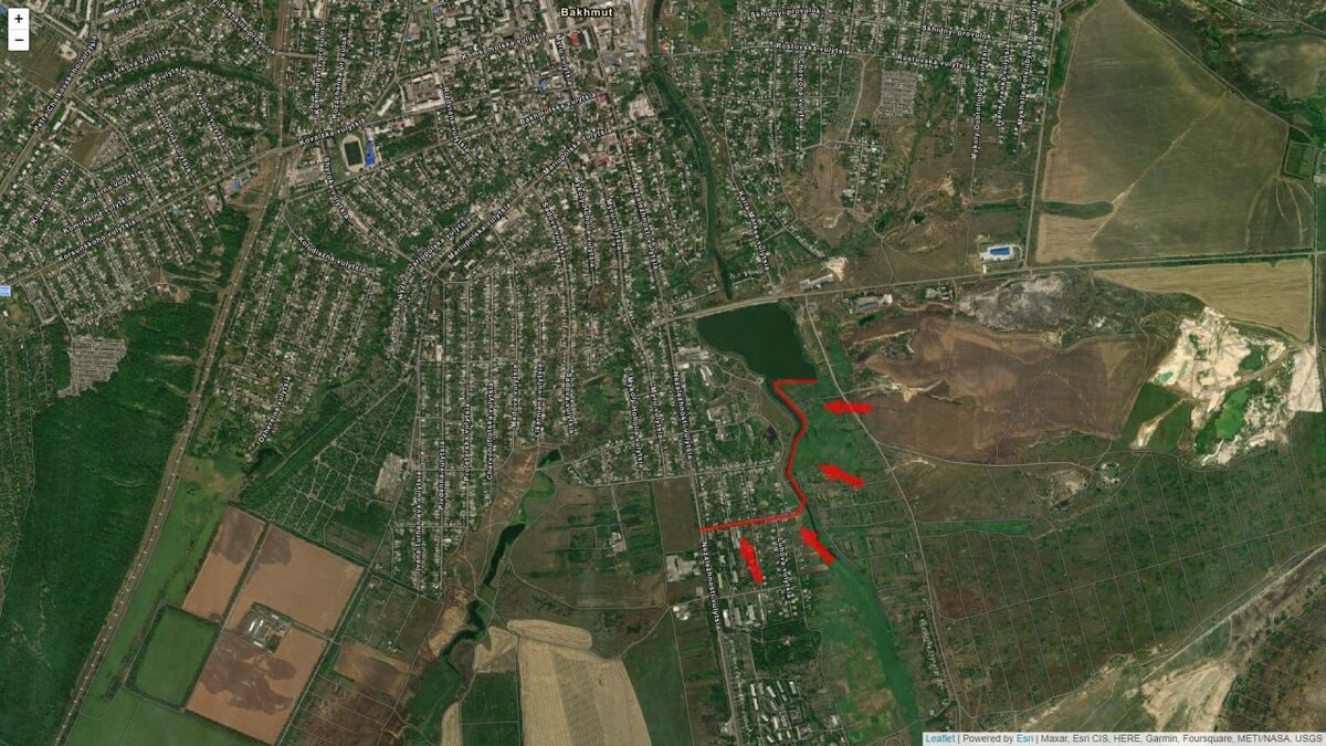 Российские войска продвинулись вглубь Бахмута уже на полкилометра ...