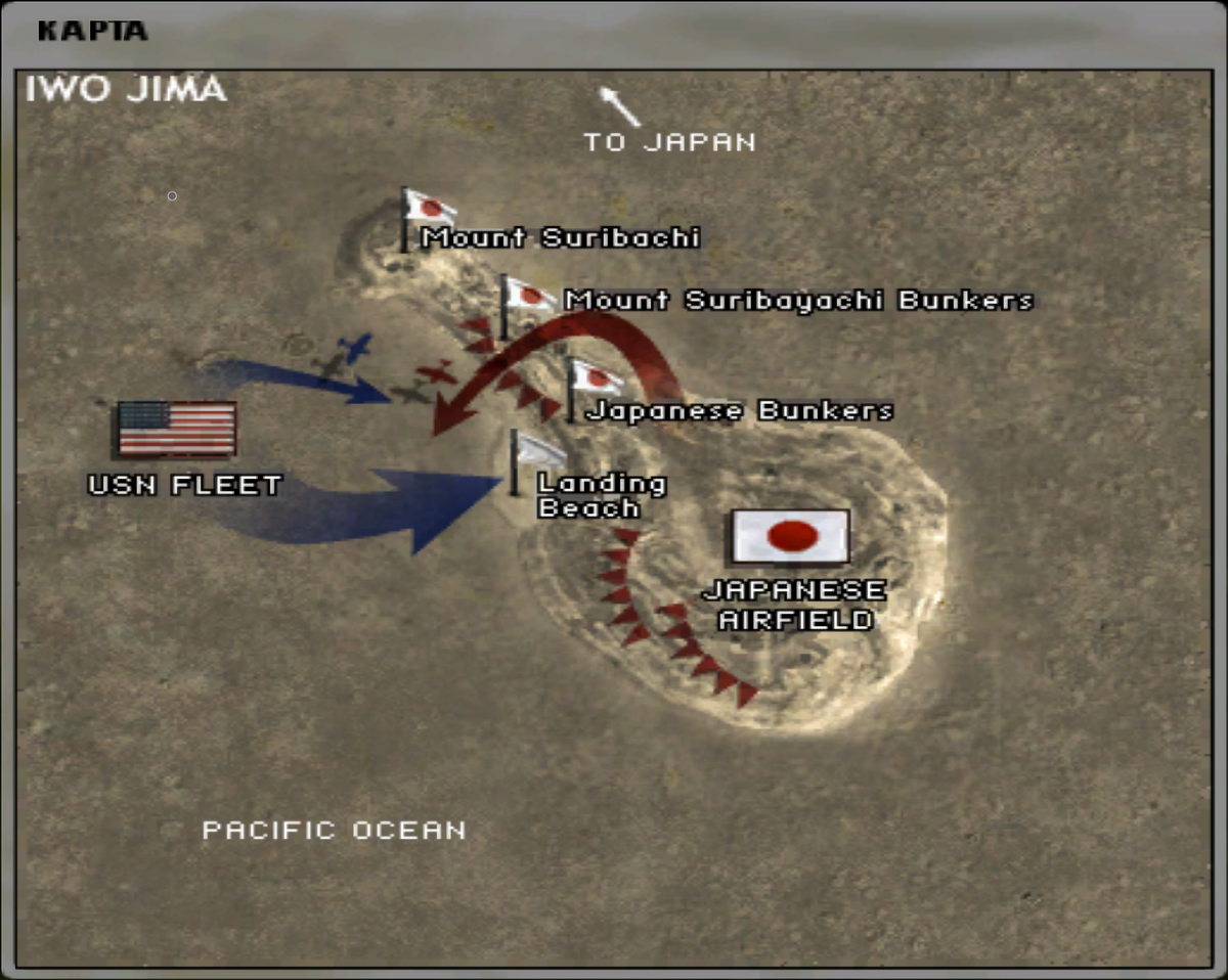 Карта о-ва Ива Джима