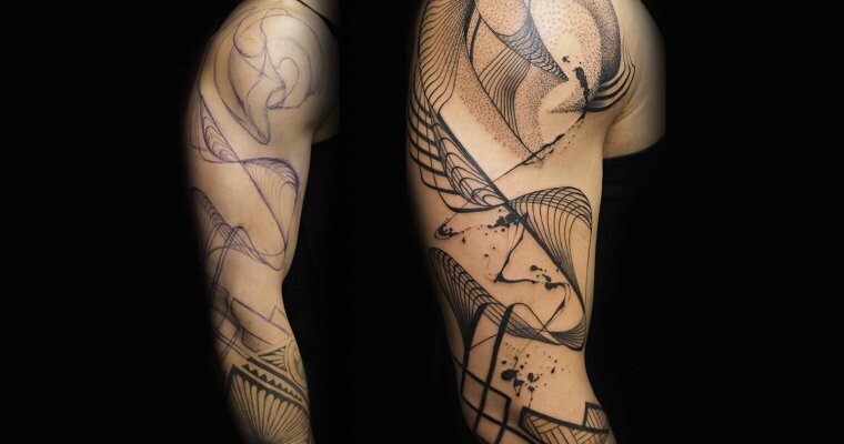 Абстрактная татуировка - Лучшие тату мастера стиля