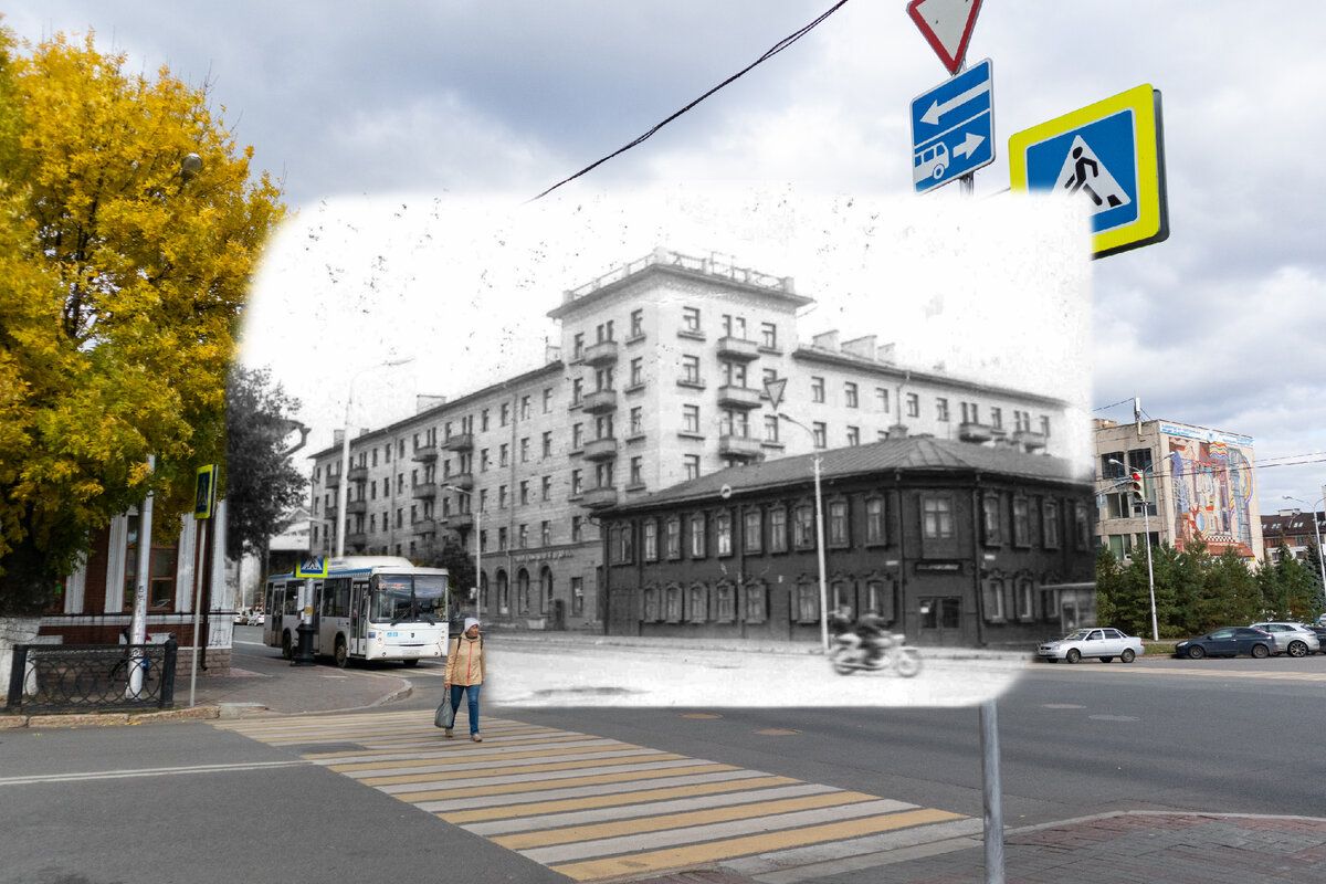 Дом на перекрестке улиц В.И. Ленина и С.М. Кирова в Уфе сквозь время, 28.09.21