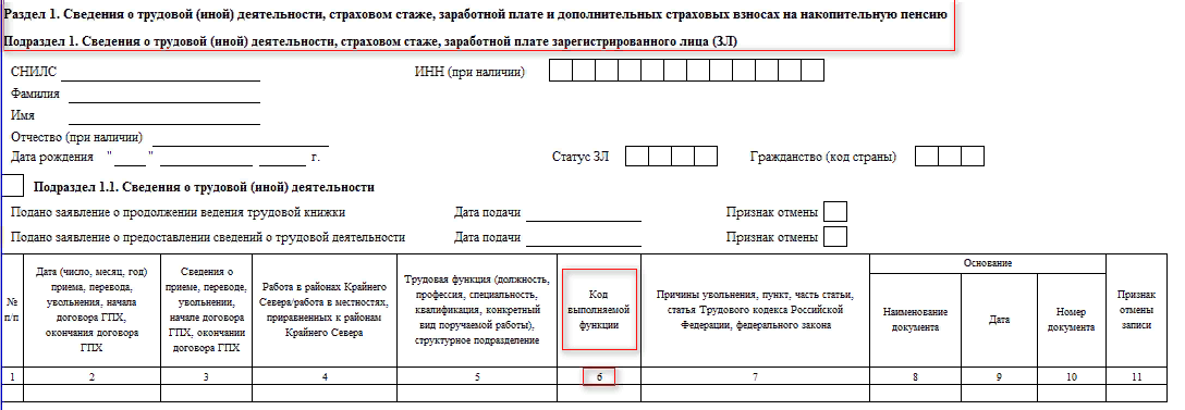 Ефс 1 при приеме на работу образец