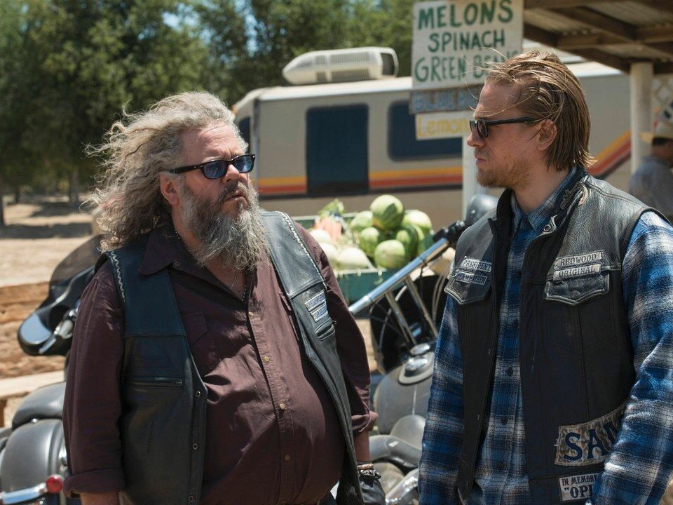 Кадр из сериала «Сыны анархии», 2008-2014 год, режиссеры Курт Саттер, Адам Аркин