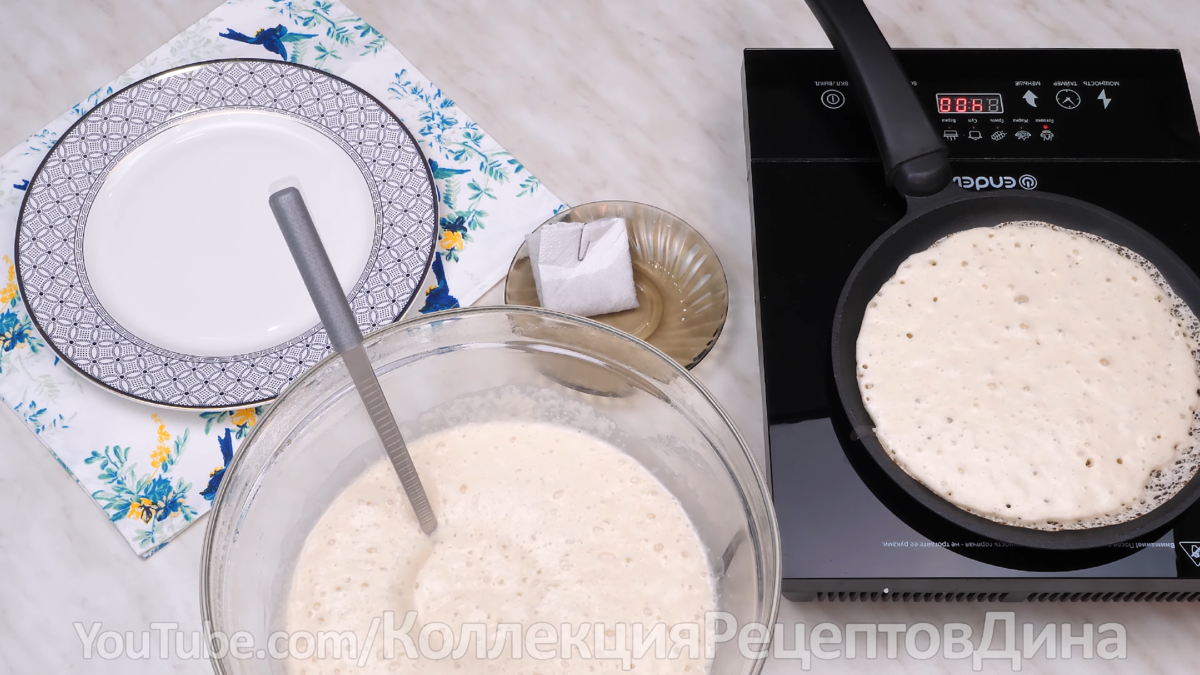 🥞Толстые дрожжевые блины с манной крупой! | Дина, Коллекция Рецептов | Дзен