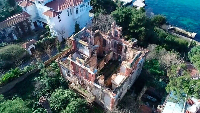 Вилла Троцкого острове Büyük Ada (Принкипо). Турция. Стамбул.  яндекс.