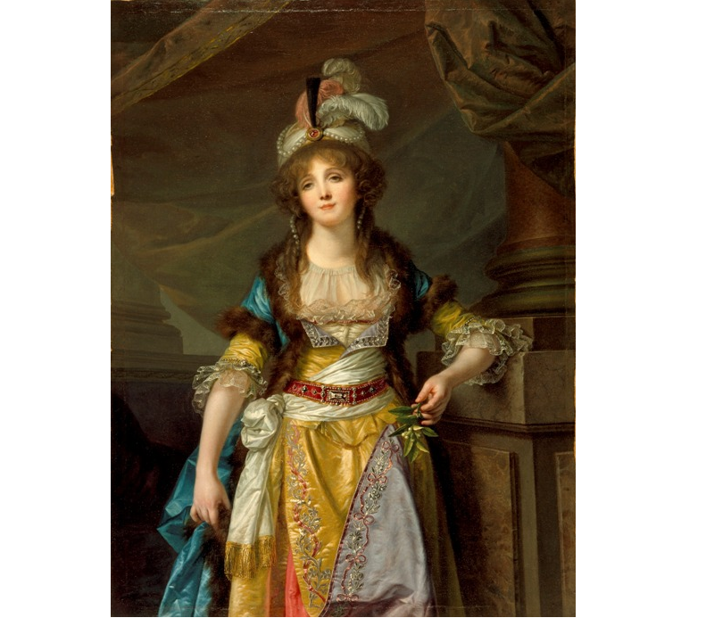 "Портрет дамы в турецком костюме", Жан-Батист Грёз, ок. 1790. (с) Из коллекции Художественного музея округа Лос-Анджелес