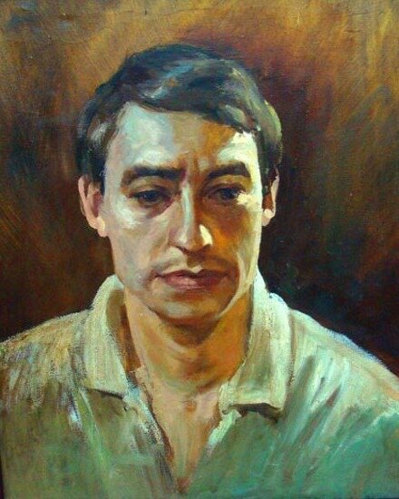 Поэт Аркадий Кошелев. Автор поэмы о Савве Морозове.                                                        Фото с портрета орехово-зуевской художницы Любови Кондрашовой