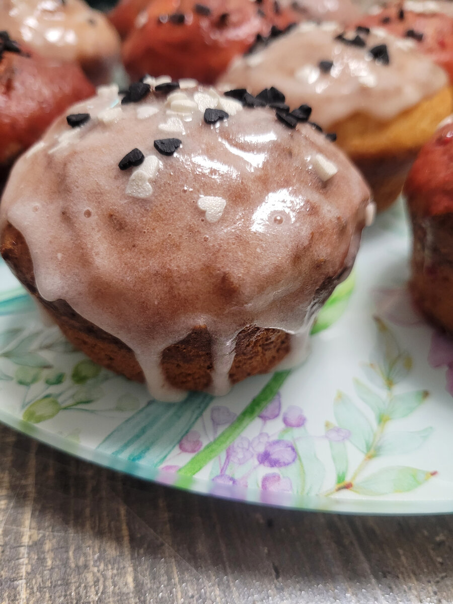 Маленькие творожные мини Куличи.