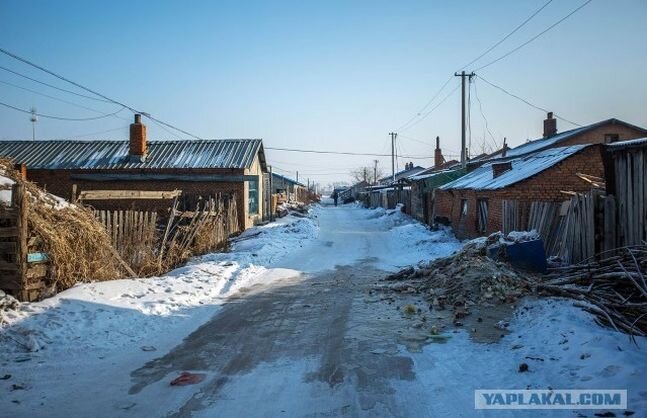 Китайская деревня зимой