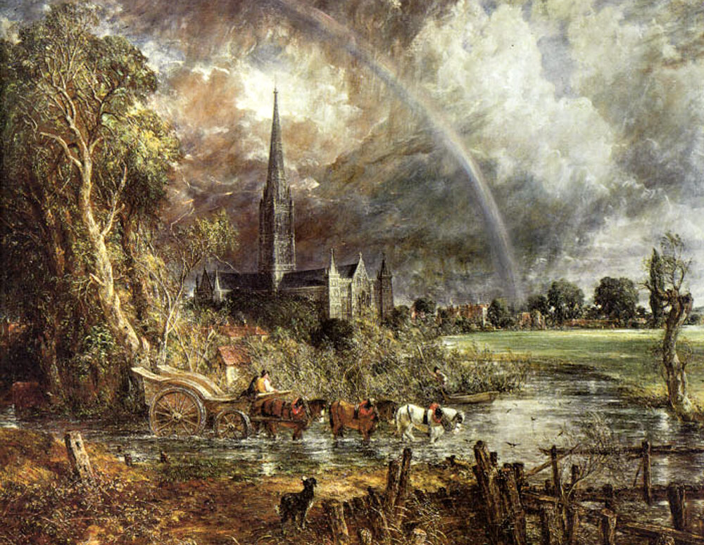 Художник Джон Констебл "Вид на кафедральный собор Солсбери с луга"